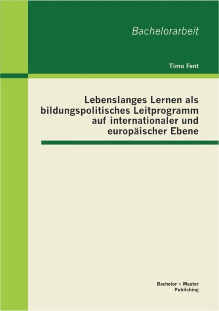 Lebenslanges Lernen als bildungspolitisches Leitprogramm auf internationaler und europäischer Ebene main product photo