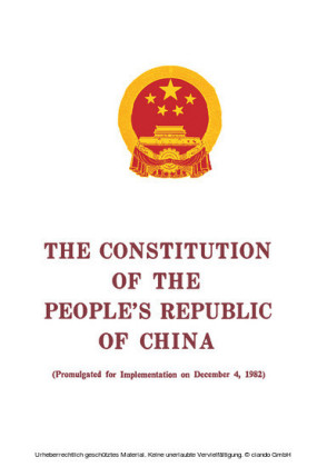 The Constitution of the People's Republic of China