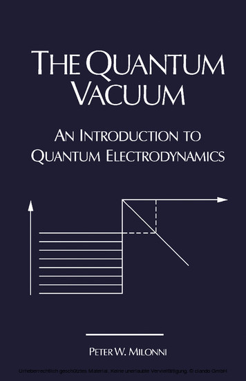 The Quantum Vacuum main product photo