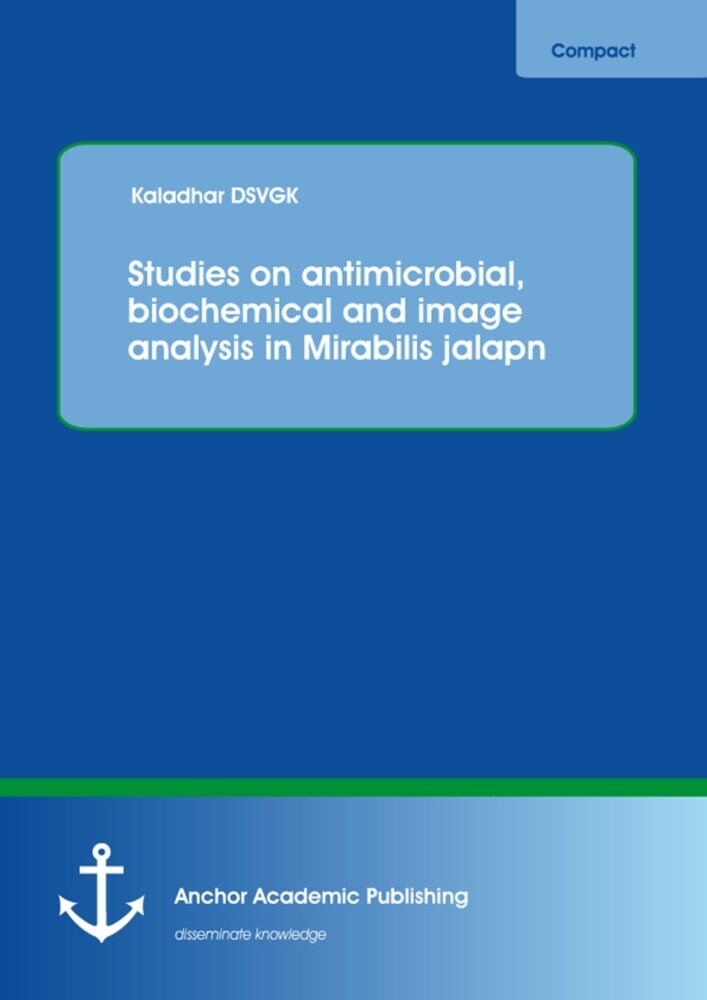 Studies on antimicrobial, biochemical and image analysis in Mirabilis jalapa main product photo
