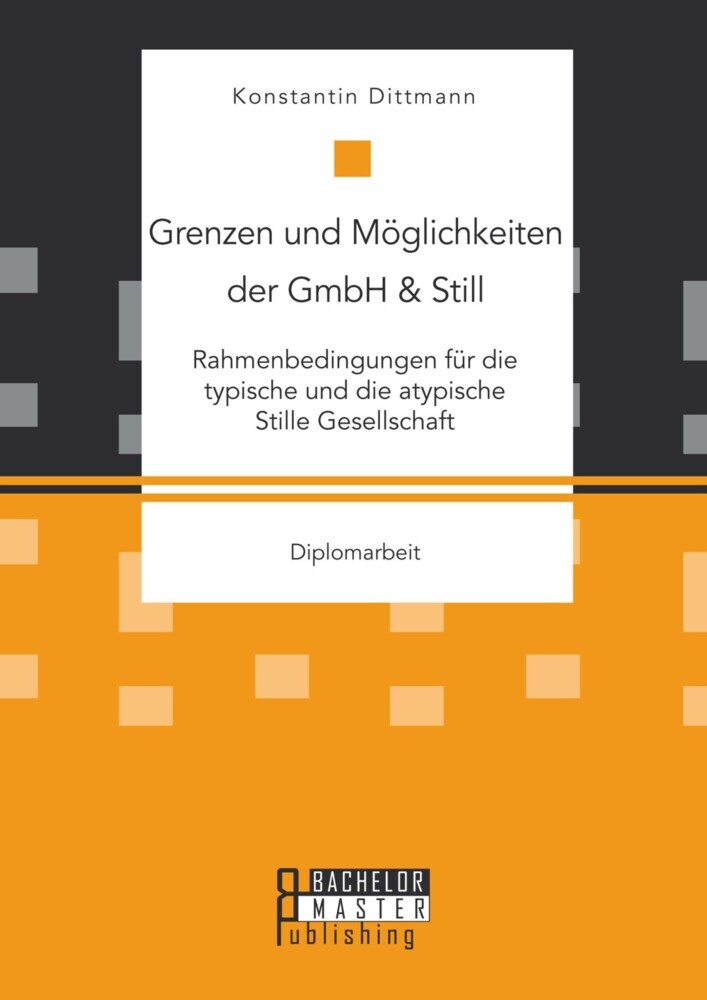 Grenzen und Möglichkeiten der GmbH & Still: Rahmenbedingungen für die typische und die atypische Stille Gesellschaft main product photo