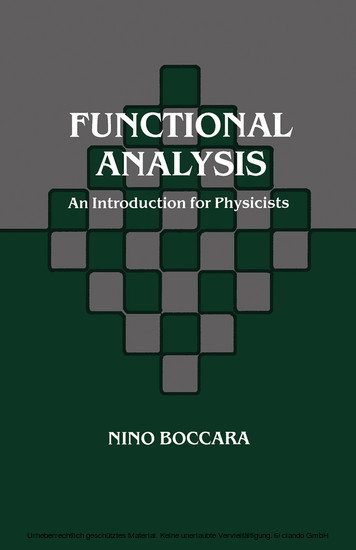 Functional Analysis main product photo