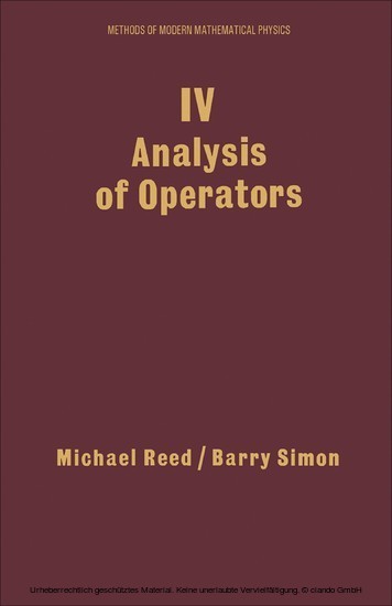 IV: Analysis of Operators main product photo