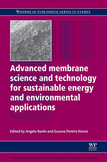 Advanced Membrane Science and Technology for Sustainable Energy and Environmental Applications main product photo