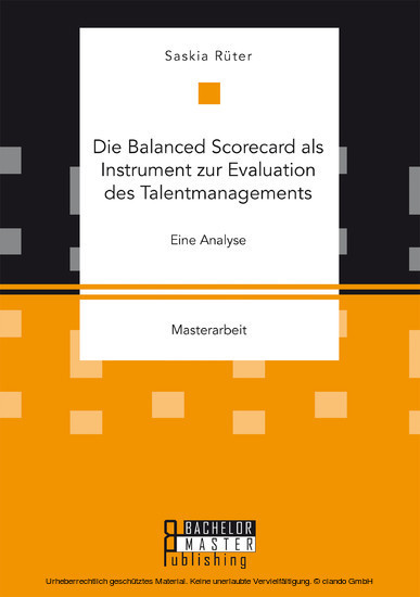 Die Balanced Scorecard als Instrument zur Evaluation des Talentmanagements main product photo