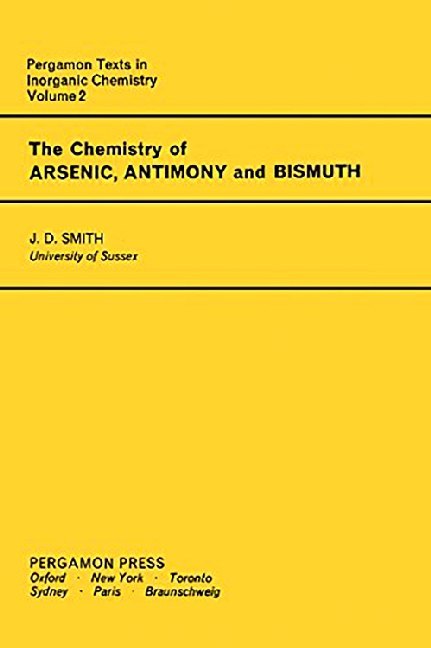 The Chemistry of Arsenic, Antimony and Bismuth main product photo