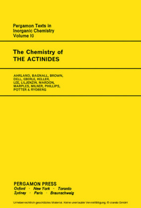 The Chemistry of the Actinides