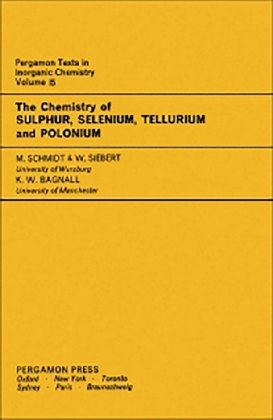 The Chemistry of Sulphur, Selenium, Tellurium and Polonium