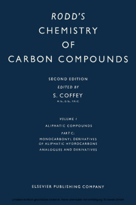 Monocarbonyl Derivatives of Aliphatic Hydrocarbons, Their Analogues and Derivatives