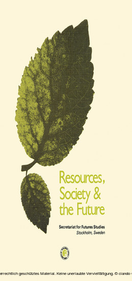 Resources Society and the Future main product photo