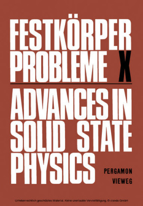 Advances in Solid State Physics