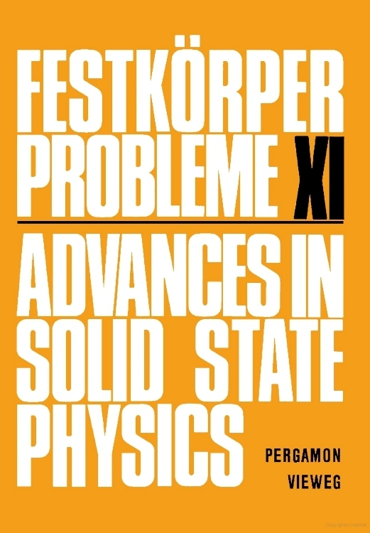 Festkörper Probleme XI main product photo
