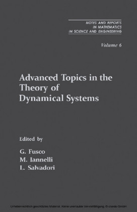 Advanced Topics in the Theory of Dynamical Systems