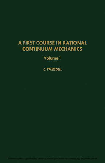A First Course in Rational Continuum Mechanics main product photo