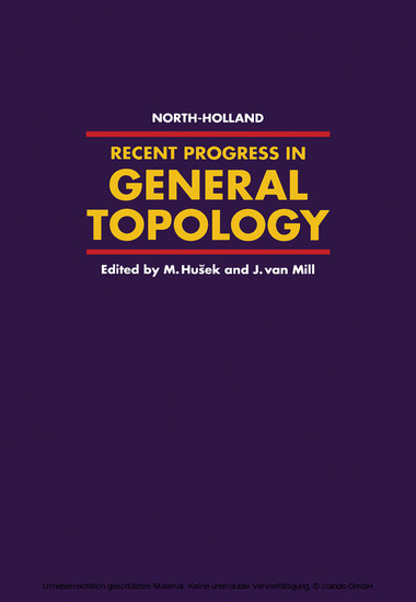 Recent Progress in General Topology main product photo