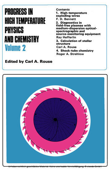 Progress in High Temperature Physics and Chemistry main product photo