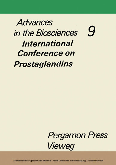 Advances in the Biosciences main product photo