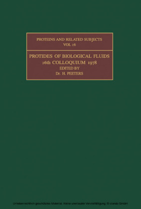Protides of the Biological Fluids