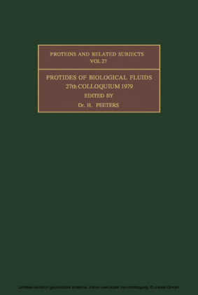 Protides of the Biological Fluids