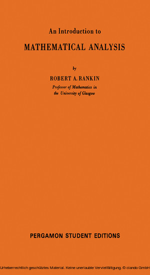 An Introduction to Mathematical Analysis main product photo