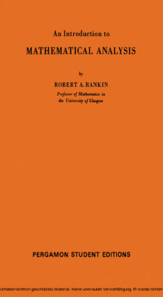 An Introduction to Mathematical Analysis