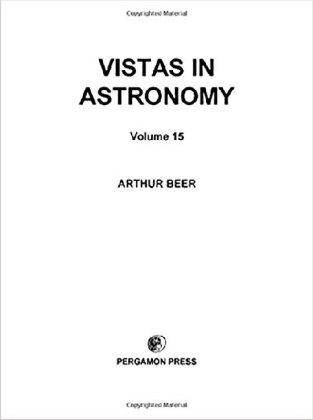 Vistas in Astronomy