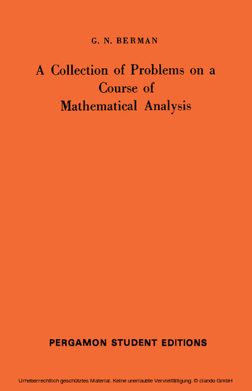 A Collection of Problems on a Course of Mathematical Analysis main product photo