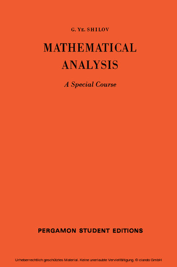 Mathematical Analysis main product photo