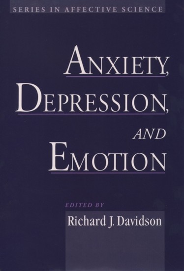 Anxiety, Depression, and Emotion main product photo