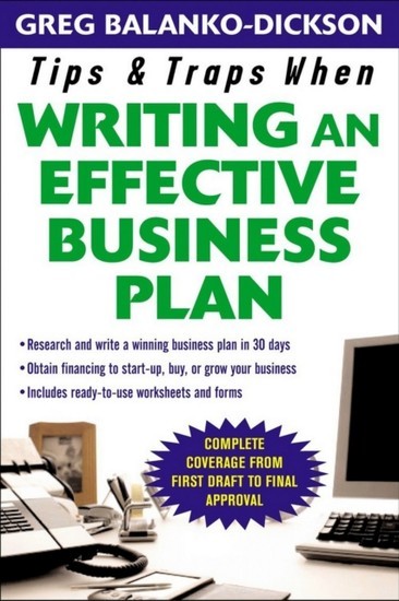 Tips and Traps For Writing an Effective Business Plan main product photo