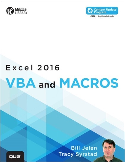 Excel 2016 VBA and Macros (includes Content Update Program) main product photo