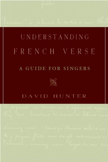 Understanding French Verse: A Guide for Singers main product photo