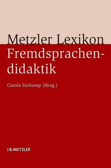Metzler Lexikon Fremdsprachendidaktik main product photo