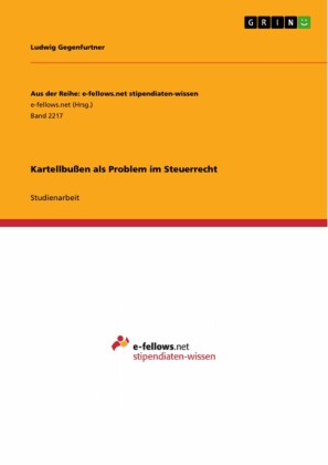 Kartellbußen als Problem im Steuerrecht