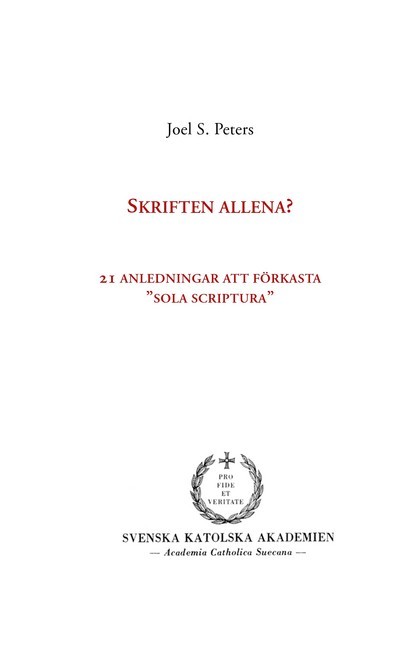 Skriften allena? main product photo