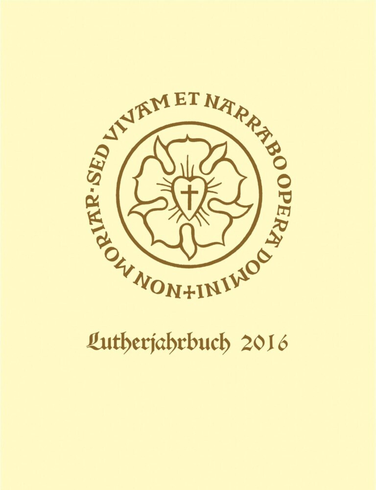 Lutherjahrbuch 83. Jahrgang 2016 main product photo