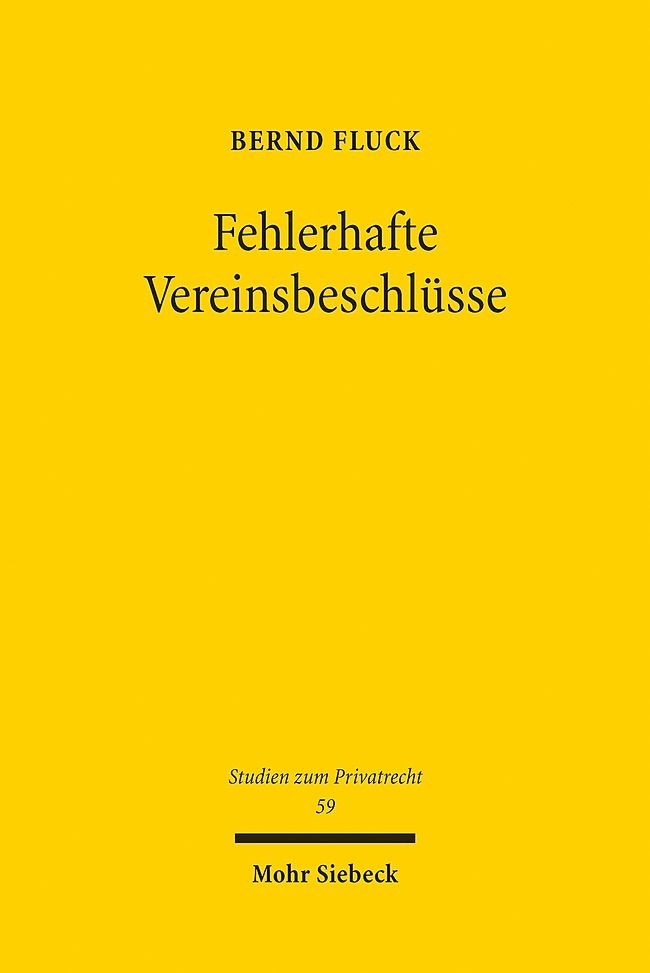 Fehlerhafte Vereinsbeschlüsse main product photo