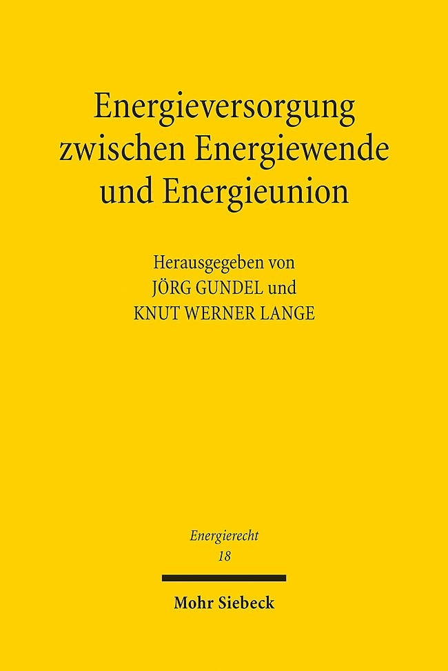 Energieversorgung zwischen Energiewende und Energieunion main product photo