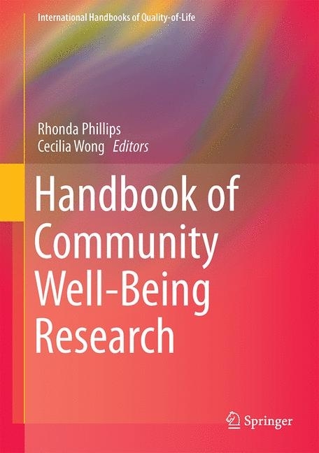 Handbook of Community Well-Being Research main product photo