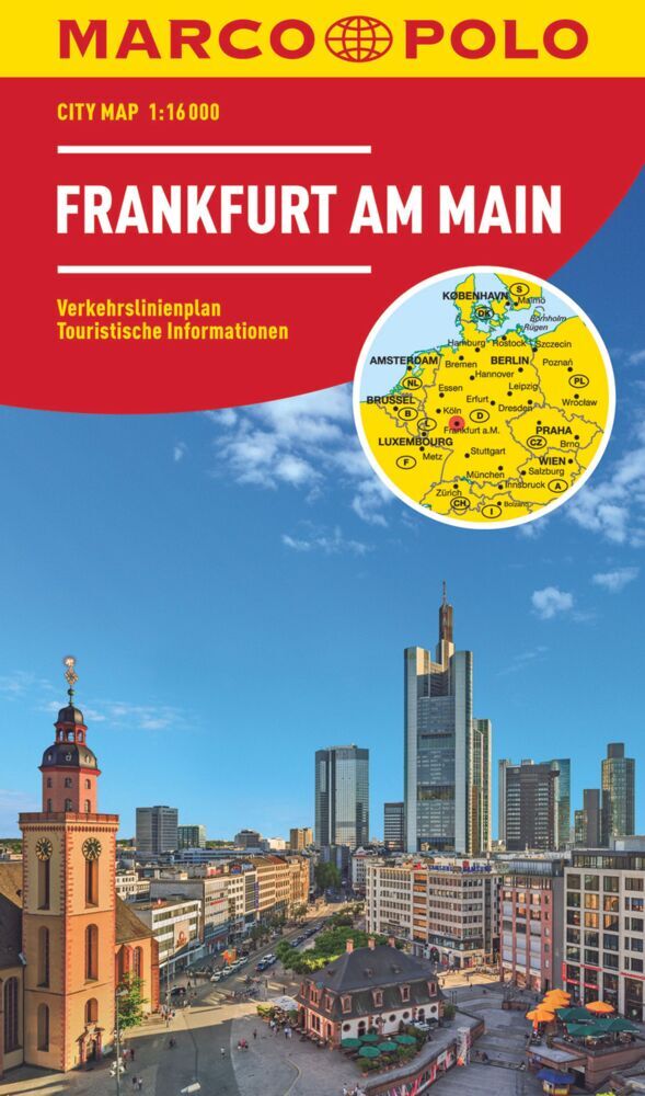 MARCO POLO Cityplan Frankfurt am Main 1:16.000. Francfort-sur-le-Main main product photo