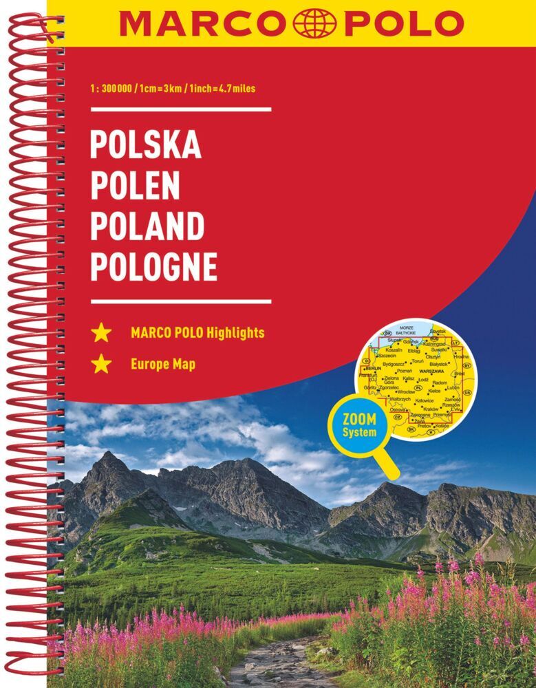 MARCO POLO Reiseatlas Polen 1:300.000. Polska / Poland / Pologne main product photo