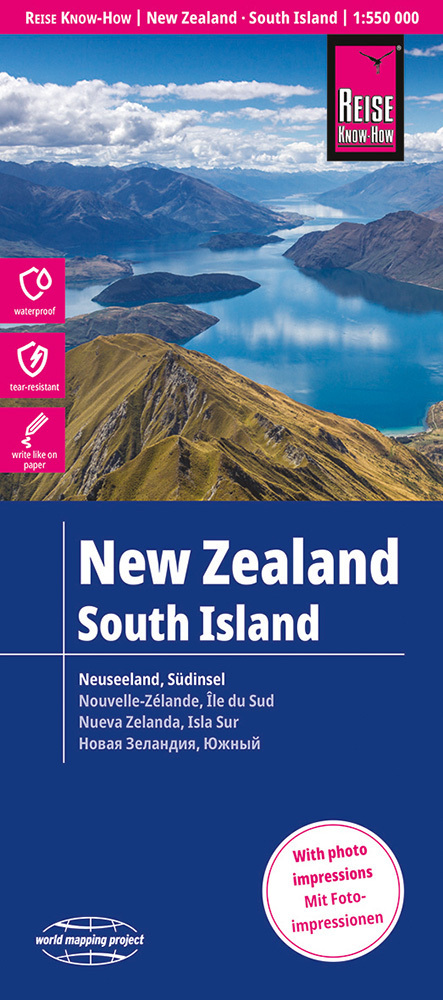 Reise Know-How Landkarte Neuseeland, Südinsel (1:550.000) main product photo