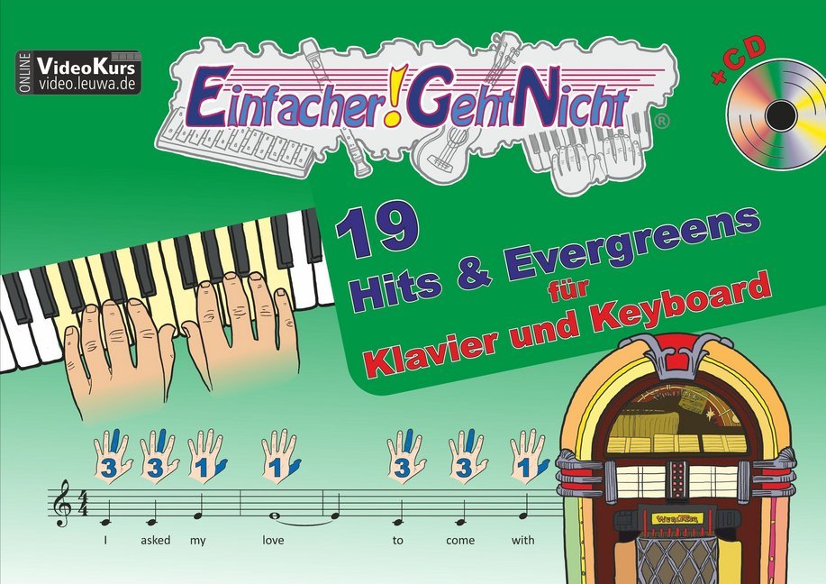Einfacher!-Geht-Nicht: 19 Hits & Evergreens - für Klavier und Keyboard, m. Audio-CD main product photo