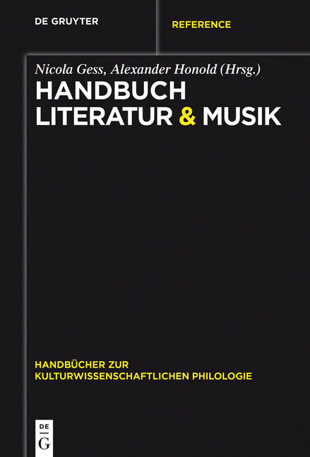 Handbuch Literatur & Musik main product photo