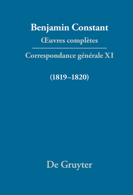 Correspondance générale 1819-1820 main product photo