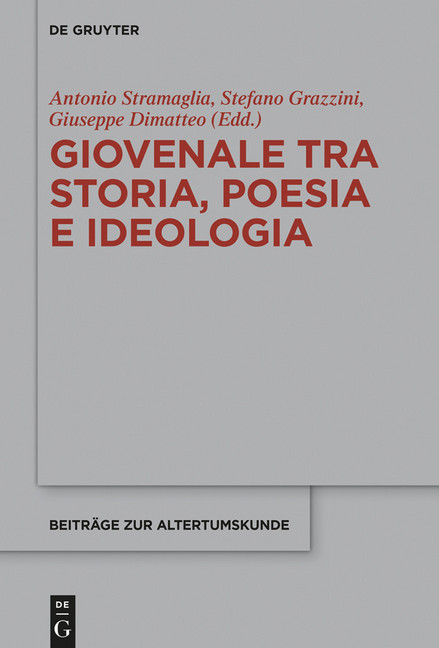 Giovenale tra storia, poesia e ideologia main product photo