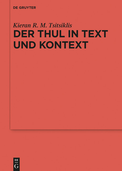 Der Thul in Text und Kontext main product photo
