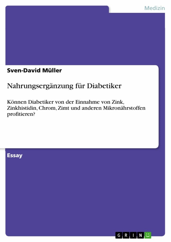 Nahrungsergänzung für Diabetiker main product photo