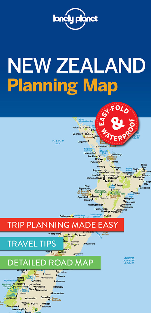 Lonely Planet New Zealand Planning Map main product photo