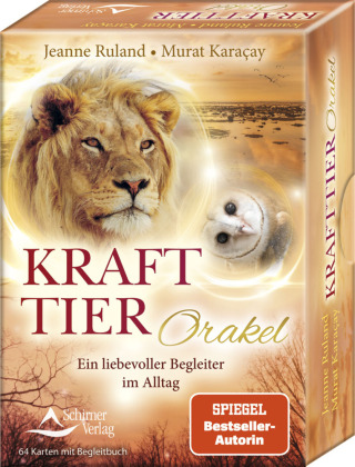 Krafttier-Orakel, 64 Orakelkarten u. Begleitbuch